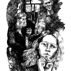 Иллюстрация к книге В. Данихнова "Девочка и мертвецы"