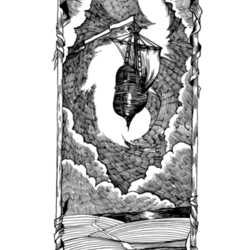 Иллюстрация к сказке Тикки Шельен "Корабль дураков"
