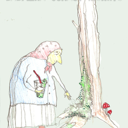 бабушка делает мохито