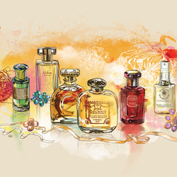MAYFAIR (Имиджевая и рекламная иллюстрация для бутика парфюмерии)