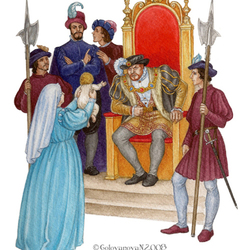 Король Леонт не хочет признавать своё дитя. 