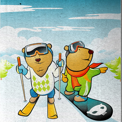 Меды на лыжном курорте