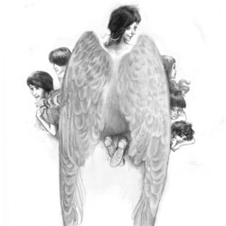 Ангел-хранитель с детьми