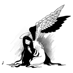 Ангел с черным крылом
