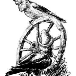Птица-Гоголь: Мужики и колесо