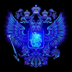 Неоновый герб России