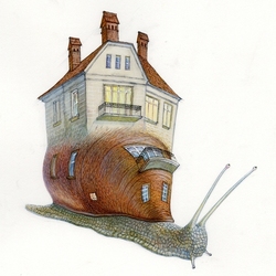 Мой дом во Львове иллюстрация для журнала
