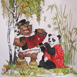 Русский медведь и китайская панда