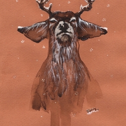 Снежный олень / deer
