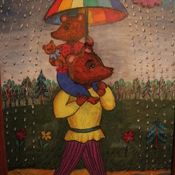 Медведи под зонтиком