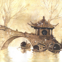 копия с работы китайского художника Сян Минь Цзен