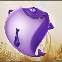 Фиолетовый кит