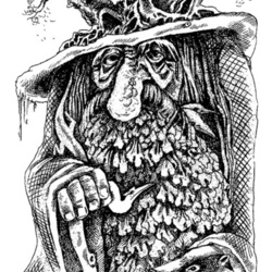 Иллюстрация к книге В. Кострова «Злая ведьма Варвара», издательство «Азбука», 2004 г.