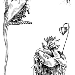 Иллюстрация к книге В. Кострова «Злая ведьма Варвара», издательство «Азбука», 2004 г.