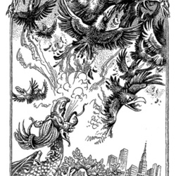 Иллюстрация к книге Энн Доунер «Магия в скорлупе», издательство «Азбука», 2005 г.