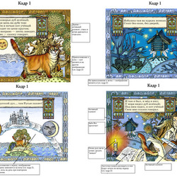 Фрагмент макета-сценария интерактивной книги «Лукоморье» для программиста