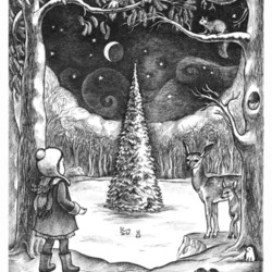 Иллюстрация к сказке Ричарда Мейсона "Хрустальная Рождественская Ёлка"