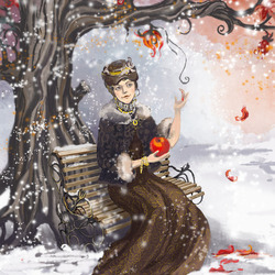 Иллюстрация к произведению В.А. Жуковского "Тюльпанное дерево"