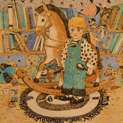 иллюстрация к стихотворению Барто "лошадка" 