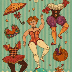 Circus Paper Doll
