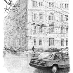 Москва. Електрический переулок. (1999 г.)