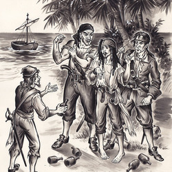 Джек и контрабандисты. Картинки "Пираты Карибского моря".