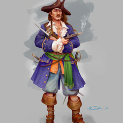 Пират. Концепт игрового персонажа#4