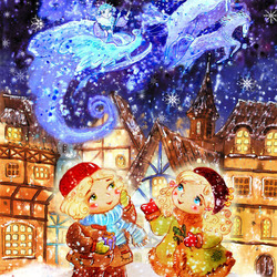 открытка Снежная королева