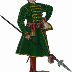 Офицер Лейб-гвардии Преображенского полка 1700г.