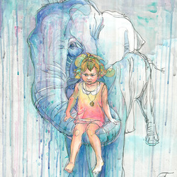 Девочка и слон