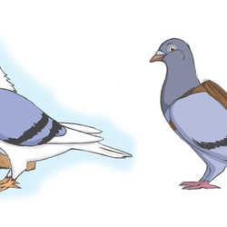 Персонажи почтовые голуби