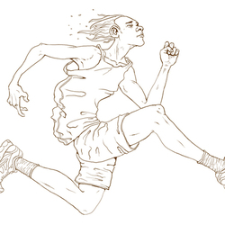 Runner (lineart)
