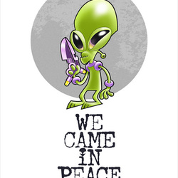 We Came In Peace (поздравительная открытка)