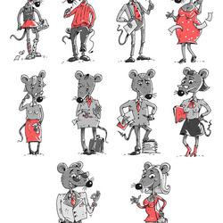 «Офисные крысы». Персонажи с разными типами характеров.