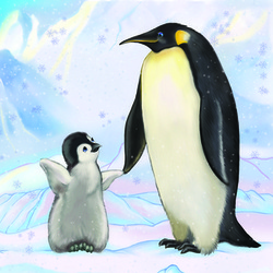 Серия "Любимая мама", пингвины