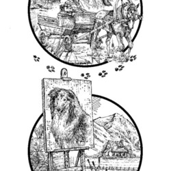 Шмуц-титулы, для книжки про животных (2)