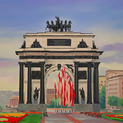 Иллюстрации для календаря. Триумфальная арка в Москве