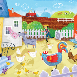Иллюстрации к детской книжки ''Ферма''