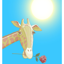 Влюбленный жираф