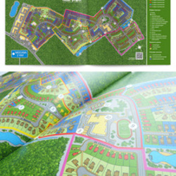 Инфографика карта поселка