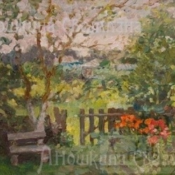 "Скамейка в саду" 2008
