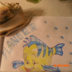 The fish Flander from "Mermaid"(Disney)