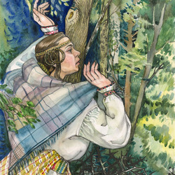 "Приключения принца Тэрриэля" Женщина бежала по лесу не разбирая дороги...