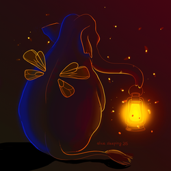 Elephant with lantern