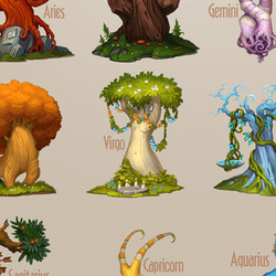 Удивительные деревья - Зодиак