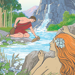 Гилас и Нимфа. Боги и герои Древней Греции