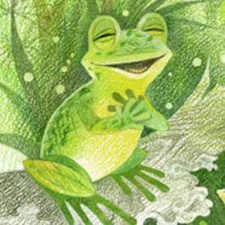 Зеленые стихи. Иллюстрация к книге Ю. Солодкина "В гостях у радуги"