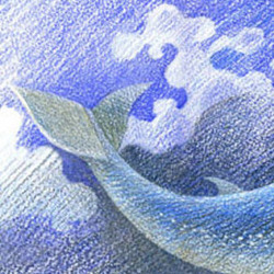 Синие стихи. Иллюстрация к книге Ю. Солодкина "В гостях у радуги"