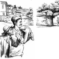  Иллюстрация к произведению И. Шмелёва "Каменный век"
