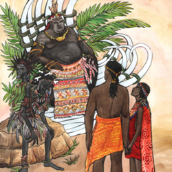 Иллюстрация к книге В.Руднева "Гимбаго, древняя тайна джунглей"